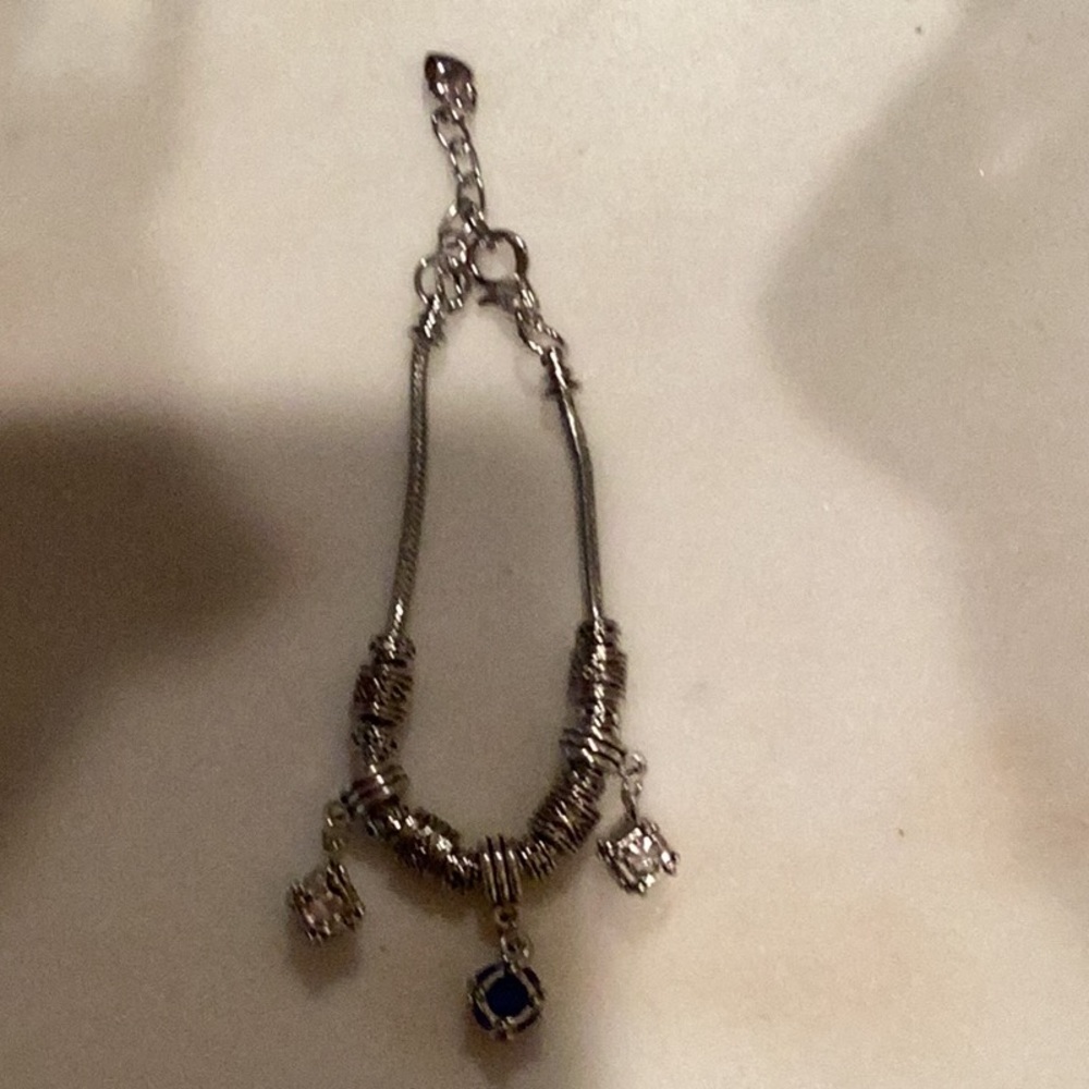 Elegant Silver Charm Bracelet